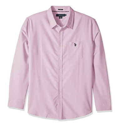 U.S. Polo Assn. Men's Long Sleeve Classic Fit Solid Shirt  $9.38