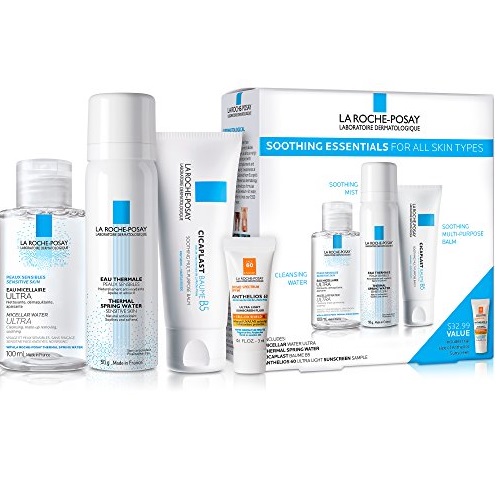 La Roche-Posay Soothing Essentials Skin Care Gift Set with Cicaplast Baume B5, Thermal Spring Water & Micellar Cleansing Water Ultra, Only $20.00