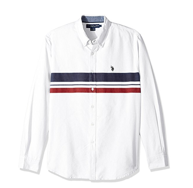 U.S. Polo Assn. Classic Fit 男士衬衫, 现仅售$12.98