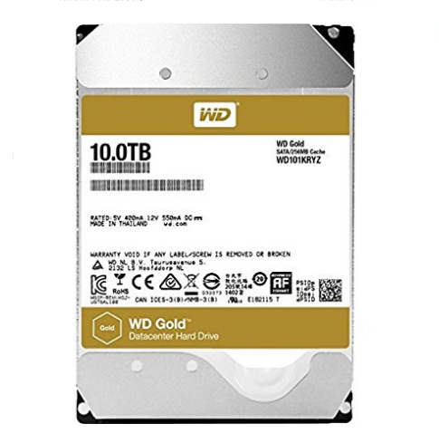 WD Gold 10TB Enterprise Class Hard Disk Drive - 7200 RPM Class SATA 6 Gb/s 128MB Cache 3.5 Inch - WD101KRYZ $340.12，FREE Shipping