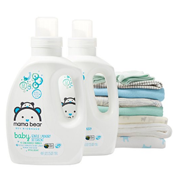 Mama Bear Gentle Care Baby Laundry Detergent, 95% Biobased, Bearly Blossom Scent, 106 Loads (Pack of 2 , 53 Loads Each)   $13.10