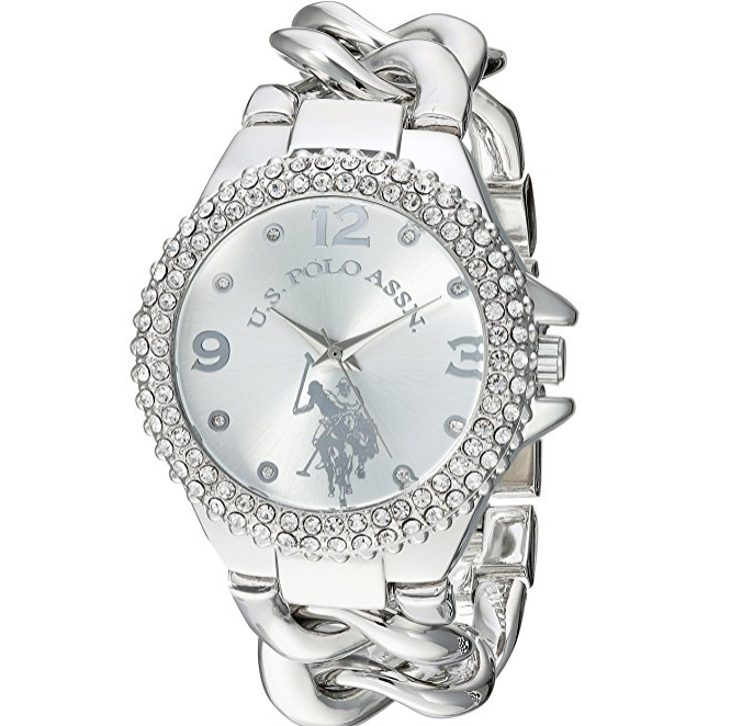 U.S. Polo Assn. Women's Quartz Metal and Alloy Casual Watch, Color:Silver-Toned (Model: USC40243AZ) only $19.99
