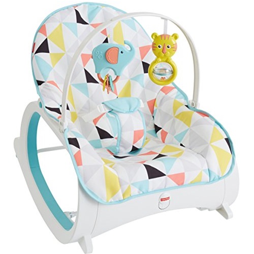 史低價！Fisher-Price費雪嬰幼兒多功能搖椅，原價$44.99，現自動折扣后僅售$26.35，免運費。多色可選