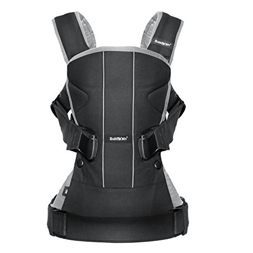 BABYBJORN Baby Carrier One - Black/Silver, Cotton, Only $105.00, free shipping