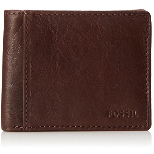 Fossil Men's Ingram Traveler Wallet, Brown, One Size, Only $20.99