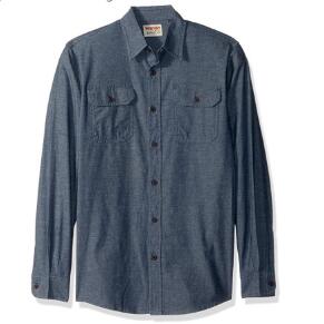 Wrangler Men's Authentics Long Sleeve Classic Woven Shirt  $12.59