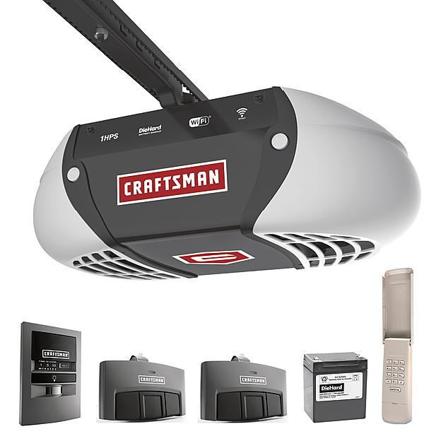 Craftsman 57918 1 Horsepower DieHard® Battery Backup Ultra-Quiet Belt Drive Garage Door Opener, only $179.99, free shipping