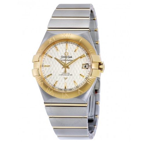 OMEGA Constellation Automatic Siver Dial Steel and 18kt Yellow Gold Men's Watch 12320352002006 Item No. 123.20.35.20.02.006, only $3795.00, free shipping after using coupon code