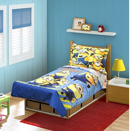 Minions MISHAP 4 pc Toddler Bedding Set, Only $16.80, You Save $23.19(58%)