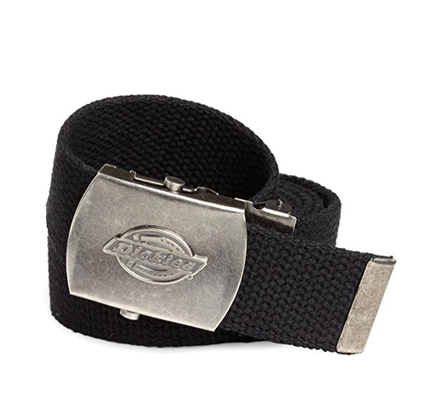 Dickies Men's Dickie's 1 3/16 in. Cotton Web Belt With Military Logo Buckle,Black,One Size, Only $6.99