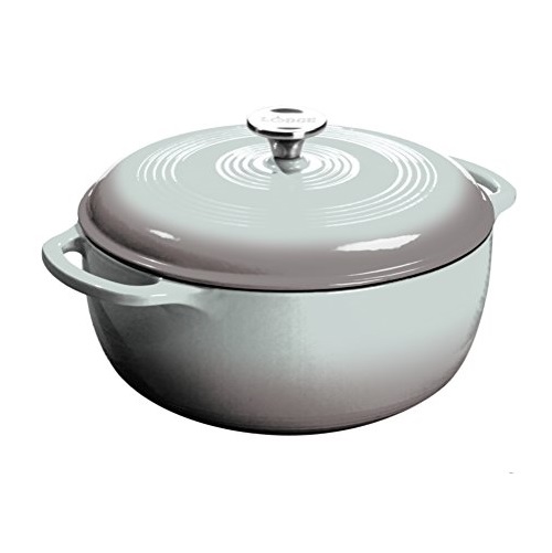 Lodge EC6D05 Enameled Cast Iron Dutch Oven, 6-Quart, Gray, Only $36.70, free shipping