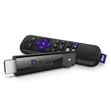 Roku Streaming Stick+ | 4K/HDR/HD streaming player with 4x the wireless range & voice remote with TV power and volume (2017) $42.49