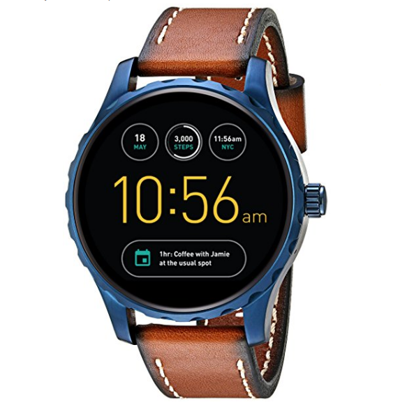 Fossil Q Marshal Display Leather Touchscreen Smartwatch $127.50，FREE Shipping
