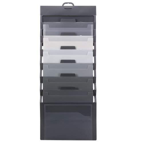 Smead Cascading Wall Organizer, 6 Pockets, Letter Size, Gray/Neutral (92061), Only $5.71, You Save $16.28(74%)