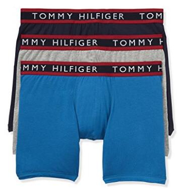 史低价！ Tommy Hilfiger 男士平角内裤 3件 多色款  特价仅售$12.81