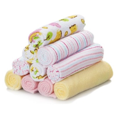 史低價！Spasilk 超柔棉嬰兒洗護方巾 10 條裝，原價$7.99，現僅售$5.22，多色可選！