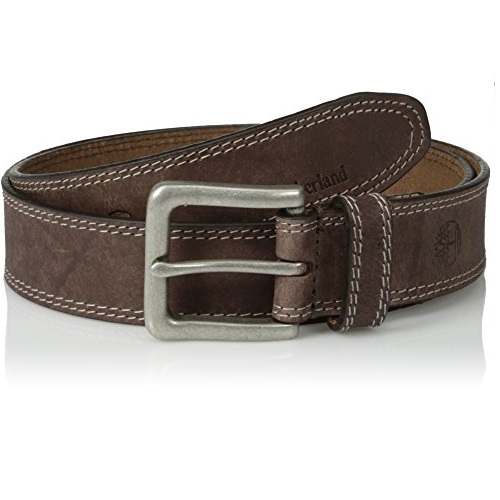Timberland Men's 35Mm Boot Leather Belt, Dark Brown, 34, Only $16.17