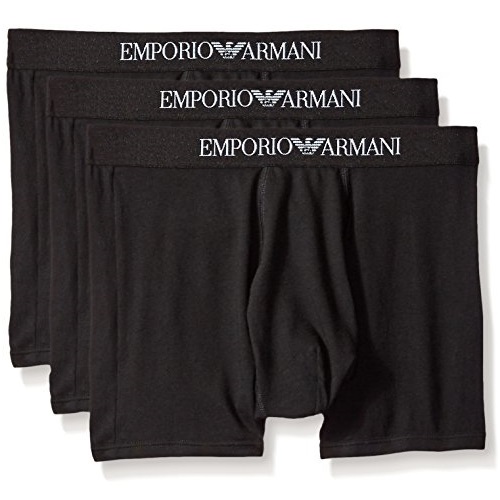史低价！Emporio Armani Cotton Boxer Briefs 男士内裤 3条装 ，原价$44.00，现仅售$15.74