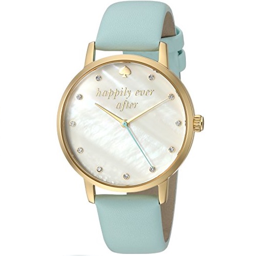kate spade new york  KSW1318 Women's 'Metro' Quartz Stainless Steel and Leather Casual Watch,  watches Metro Watch Color:Blue, Only $97.50, free shipping