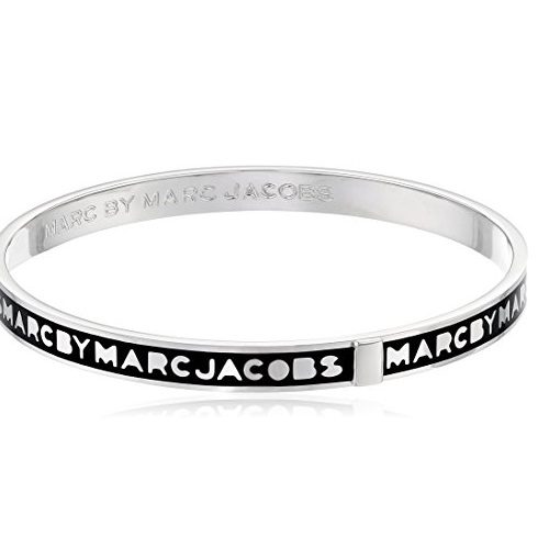 Marc Jacobs 女士logo字银色手镯，原价$48.00，现仅售$33.60，免运费