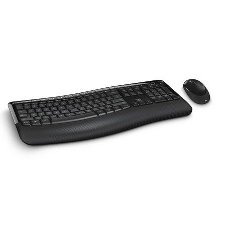 Microsoft 5050 人體工學 無線滑鼠+鍵盤套裝，原價$69.95，現自動折扣后僅售$39.00，免運費