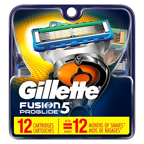 Gillette吉列 Fusion5 ProGlide 锋隐超顺电动剃须刀刀片，12个装，原价$47.99，点击Coupon后仅售$26.24，免运费