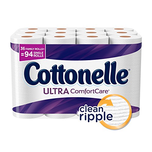 Cottonelle Ultra ComfortCare Family Roll Plus Toilet Paper, Bath Tissue, 36 Toilet Paper Rolls, Only $20.79, free shipping after clipping coupon and using SS