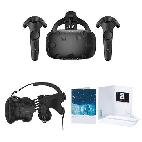 HTC VIVE Virtual Reality System + Deluxe Audio Strap + $50 Amazon Gift Card $599.00