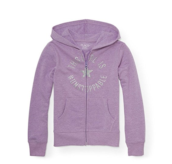 The Children's Place Girls' Fashion Hoody only $4.87