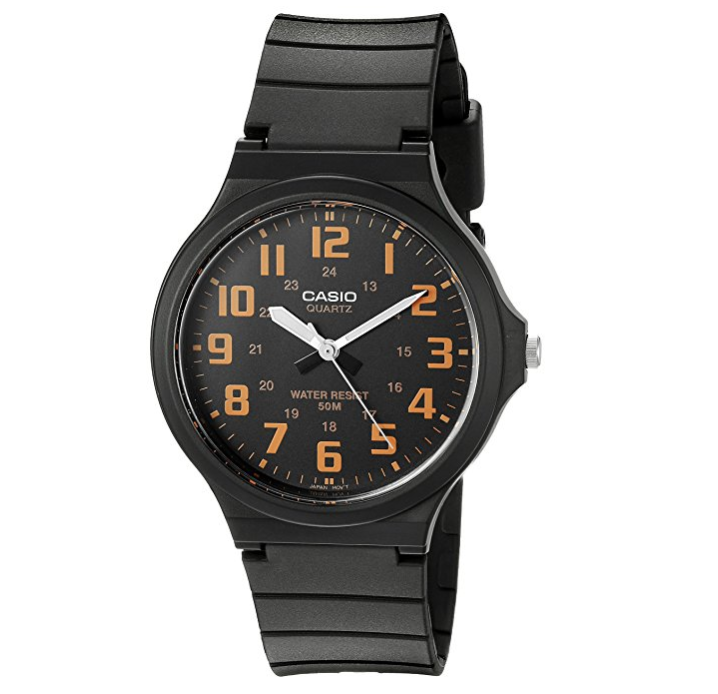 Casio Men's 'Easy To Read' Quartz Black Casual Watch (Model: MW240-4BV) only $12.97