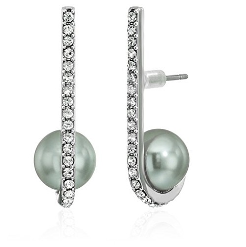 kate spade 凯特丝蓓 Pearl Grey Ear珍珠全耳式耳环，原价$38.83，现仅售$20.25