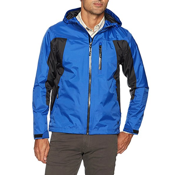 Wrangler Men's Waterproof Zip Front Rain Jacket ONLY $14.24