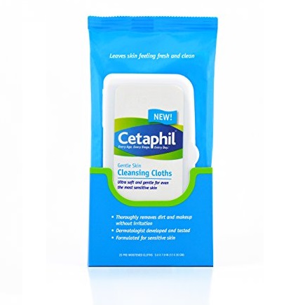 Cetaphil 超温和卸妆湿纸巾，50张，原价$11.98，现点击coupon后仅售$4.94，免运费
