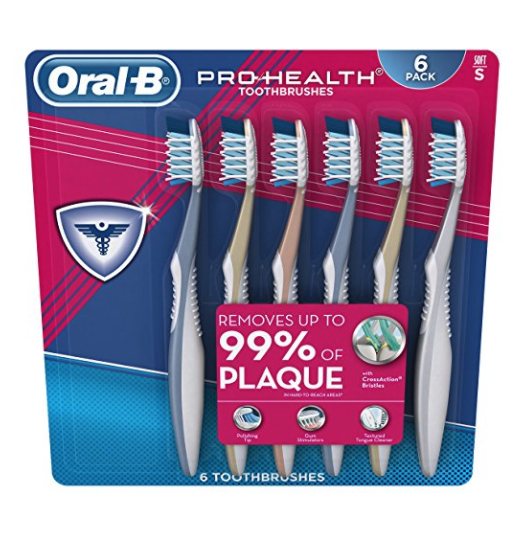 Oral-B Pro Health All In One Soft Toothbrushes, 6 Coun only$10.29