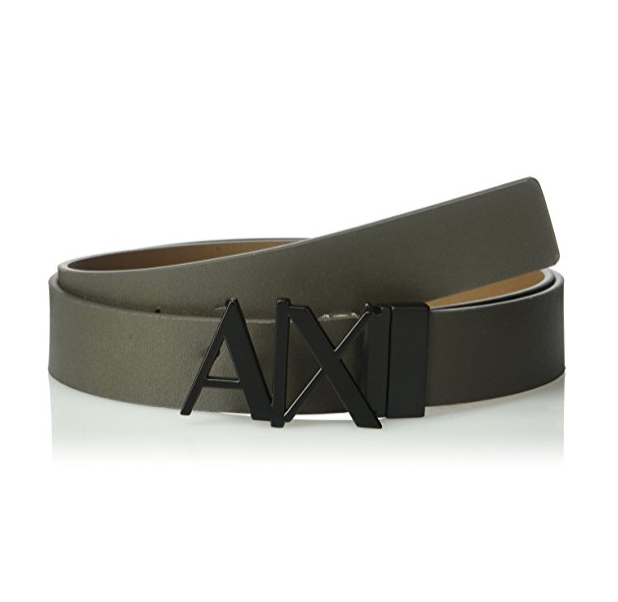 ​Armani Exchange Men's Leather Logo Hinge Belt, cypress/brown, 32, Only $45.40, You Save $9.10(17%), Free Shipping