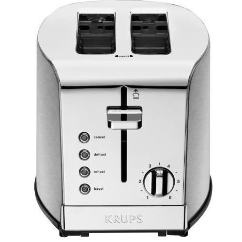 KRUPS KH732D Breakfast Set 2-Slot Toaster with Brushed and Chrome Stainless Steel Housing, 2-Slice, Silver, Only $27.69 , free shipping