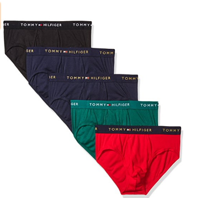 Tommy Hilfiger Men's Underwear 5 Pack Cotton Classics Briefs  $14.69