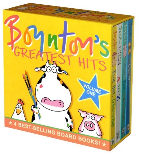 Boynton's Greatest Hits: Volume 1/Blue Hat, Green Hat; A to Z; Moo, Baa, La La La!; Doggies (Boynton Board Books), Only $7.93, You Save $16.06(67%)