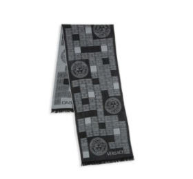 Up to 90% Off + Extra 50% Off Versace Logo Motif Wool Scarves @ Saks Off 5th