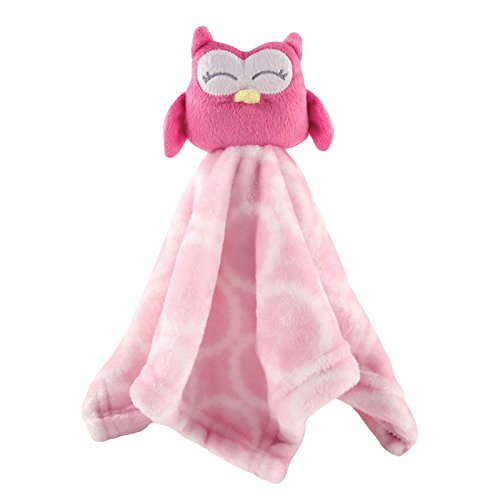 Hudson Baby Animal Friend Plushy Security Blanket, Pink Owl  Only $5.76