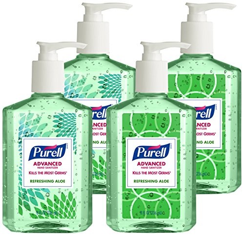 Purell 9674-06-ECDECO Advanced  Design Series Hand Sanitizer, 8 oz Bottles (Pack of 4), free shipping after using SS