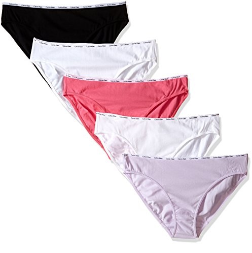 Calvin Klein Women's Cotton Stretch Logo Bikini Panty 5 Pack, only $21.75