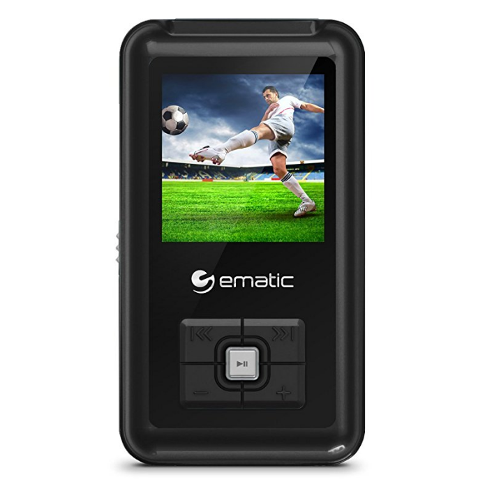 Ematic 8GB 1.5-Inch Colorscreen MP3 Video Player with FM Tuner - Black (EM208VIDBL) $19.98
