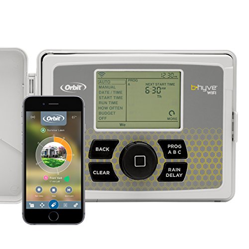 Orbit 57946 B-hyve Smart Indoor/Outdoor 6-Station WiFi Sprinkler System Controller, Works with Amazon Alexa, Only $69.00