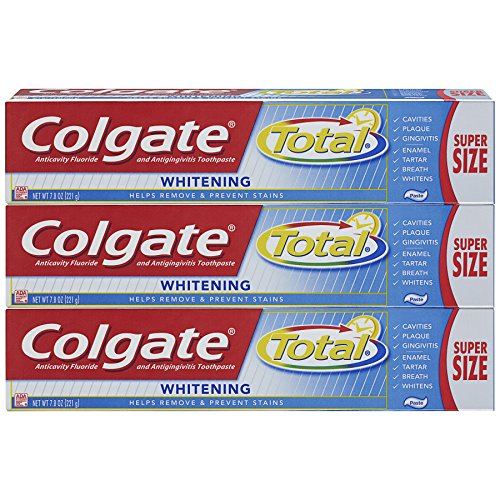 史低价！Colgate 强效美白牙膏，7.8 oz/支，共3支，原价$14.97，现点击coupon后仅售$5.68 ，免运费