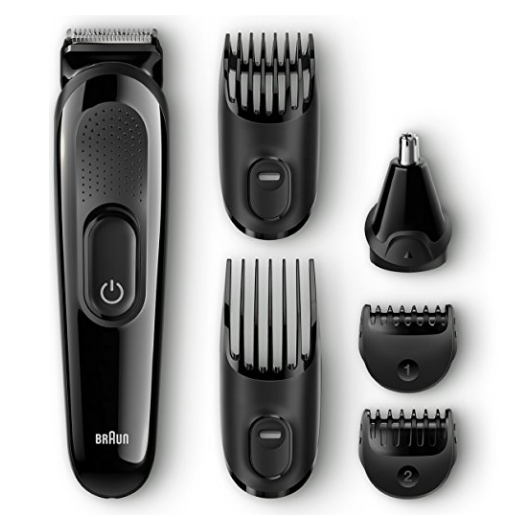 Braun MGK3020 Men's Beard Trimmer for Hair / Head Trimming, Grooming Kit with 4 Combs, 13 Length Settings for Ultimate Precision $24.97