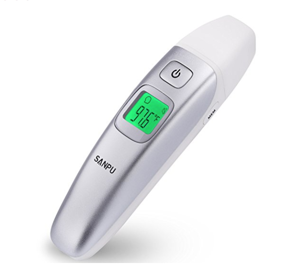 SANPU Digital Medical Infrared Forehead and Ear Thermometer for Baby ,Kids and Adults with Fever Indicator CE and FDA Approved. ONLY $17.99
