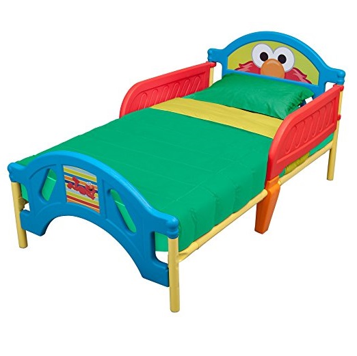 Delta Children Plastic Toddler Bed, Sesame Street, only $44.99, free shipping