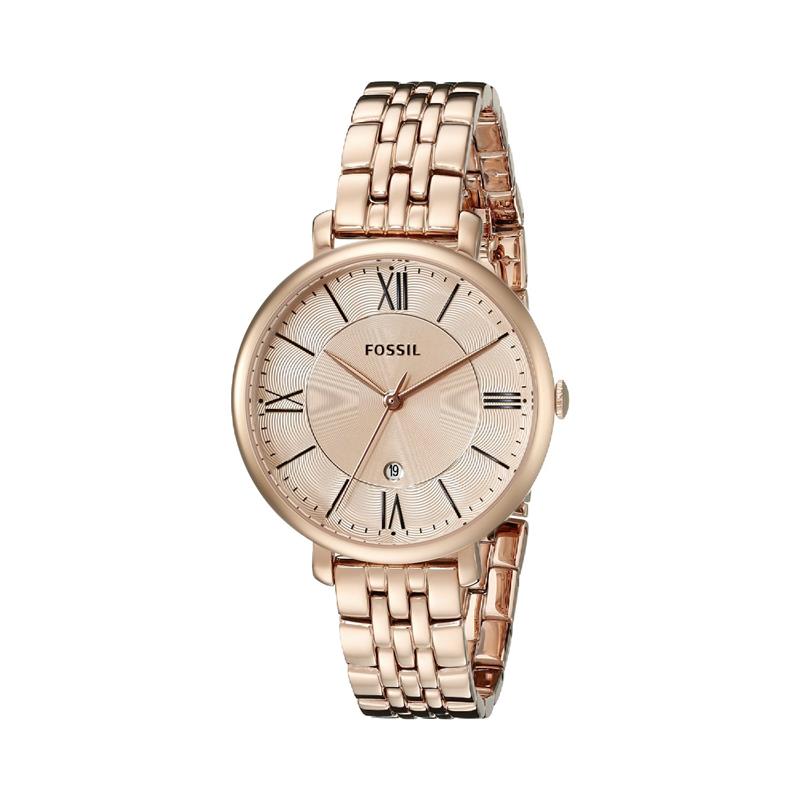 Fossil Women's ES3435 Jacqueline Rose Gold-Tone Stainless Steel Watch, Only $75.01, You Save $59.99(44%)