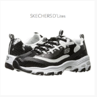 Skechers 斯凯奇 D'Lites女士亮片熊猫鞋  特价仅售$26.99
